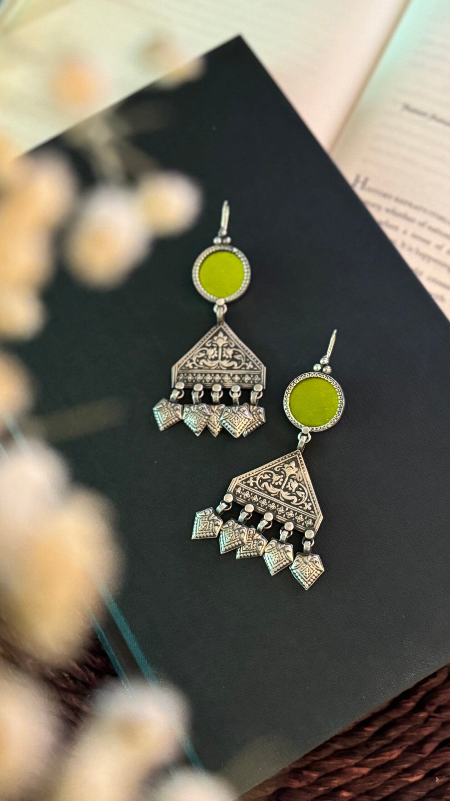 Boho Bindi "Lime Green" - Adorn Your Spirit with Boho Elegance