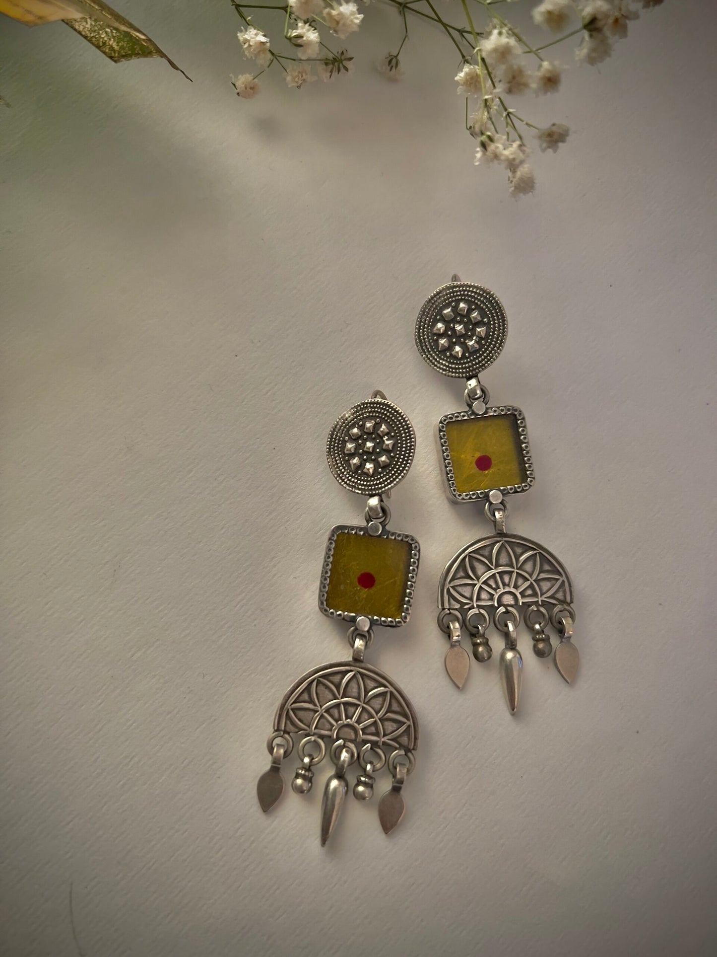 "Anundita": Dramatic and Designer earrings with striking versatile hangings