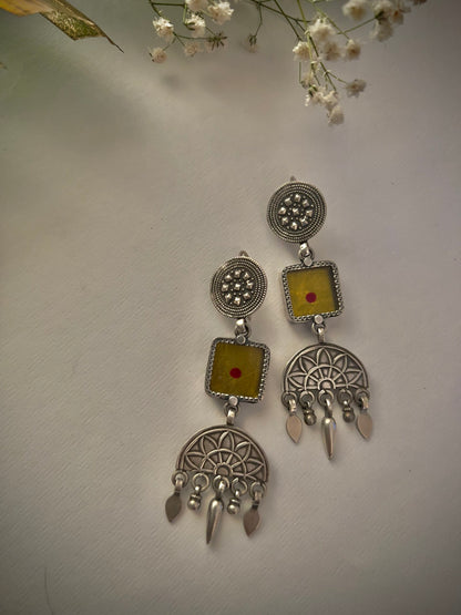 "Anundita": Dramatic and Designer earrings with striking versatile hangings