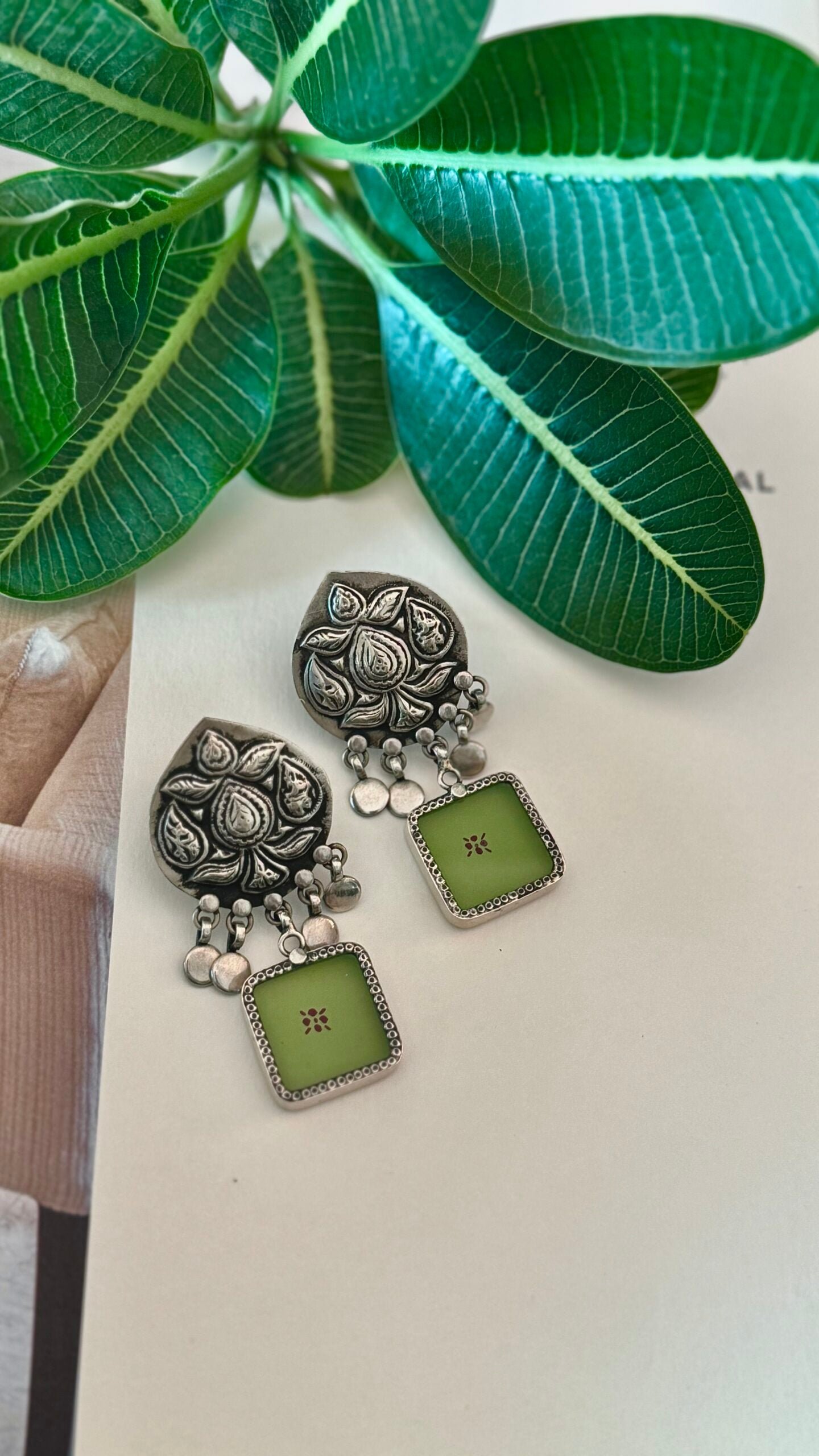 '-Raga Tassel- "Lime Green" : Mystical Beauty in Every Detail