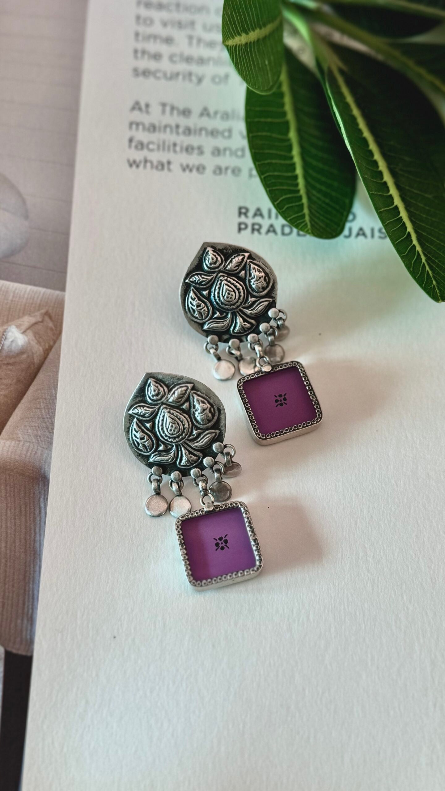 '-Raga Tassel- "Mauve Purple" : Mystical Beauty in Every Detail.
