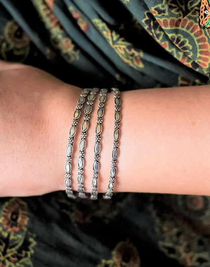 Kiran - Silver Bangle (Pair)